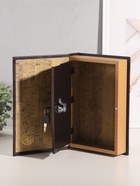 Шкатулка книга - сейф «Эпоха искусства», дерево, тиснение, золотом 26×17×5 см - Фото 4