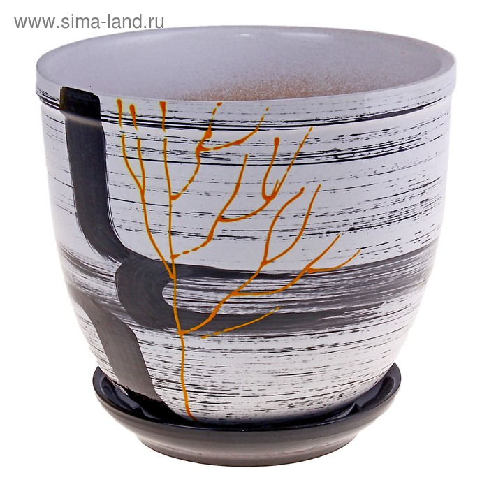 Горшок с поддоном прессованное 2,4л - Фото 1