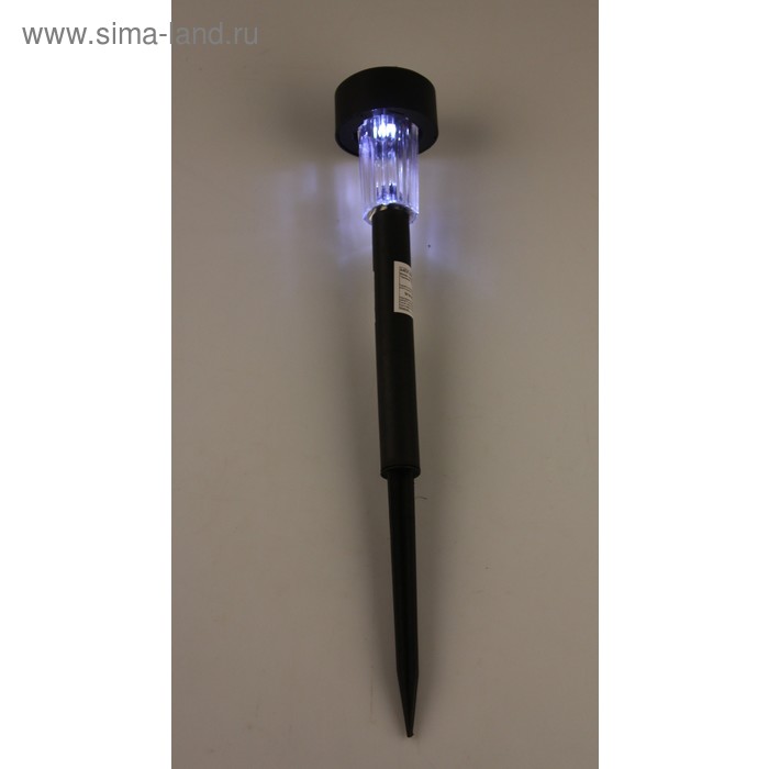 Фонарь газонный на солнечной батарее "Цилиндр" 25 см, d-5,5 см, LED, пластик - Фото 1