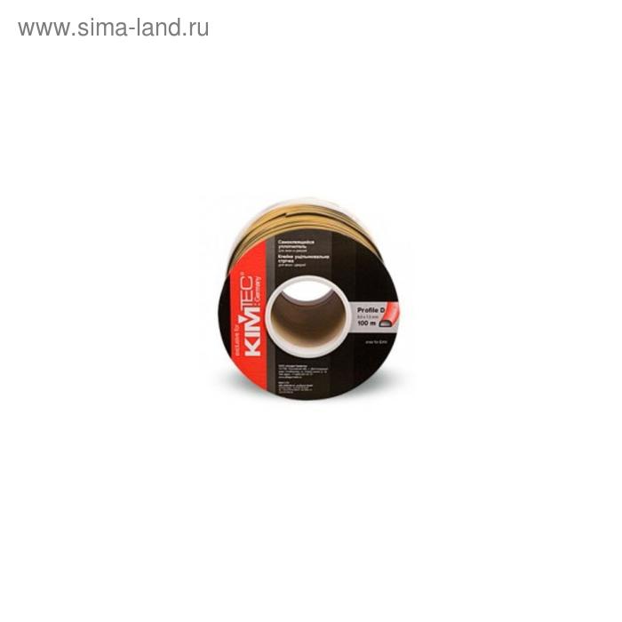Уплотнитель KimTec d=9×7.5 бухта, 04-14-41, черный, 100 м - Фото 1