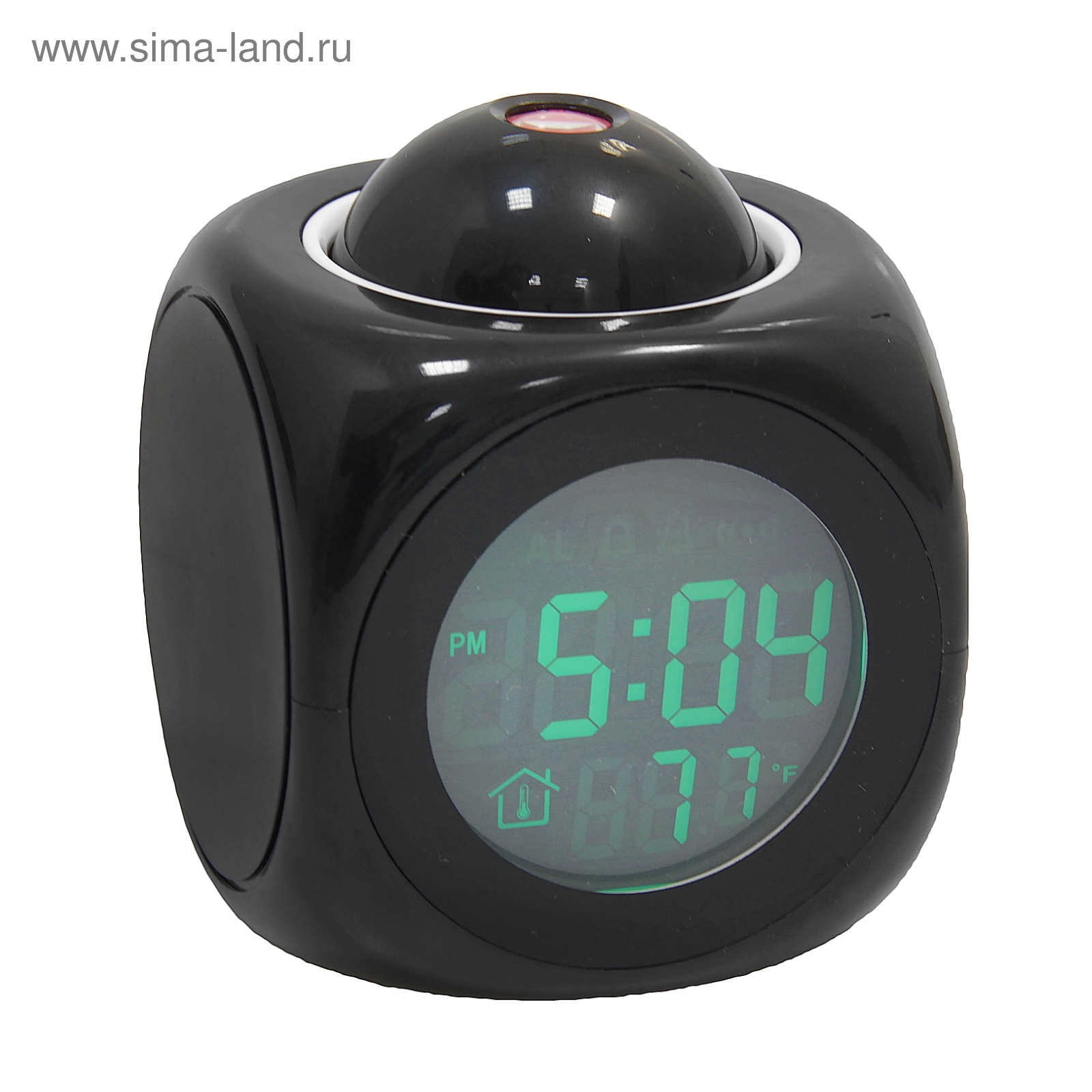 Часы проекционные "Куб", календарь, t, будильник, подсветка (681418 ...