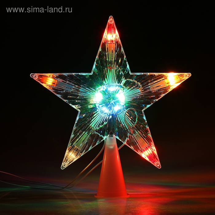 Фигура "Звезда белая ёлочная" 16х16 см, , 10 ламп, 240V МУЛЬТИ - Фото 1