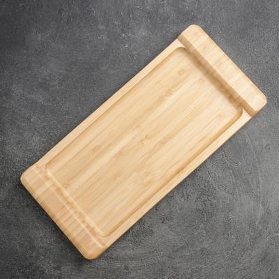 Блюдо для подачи Striata, 28×13 см, бамбук, бежевое