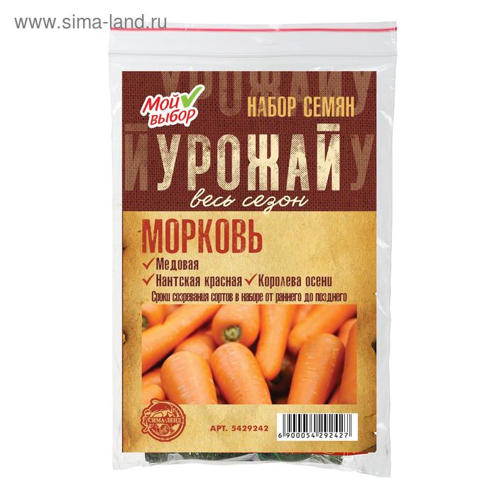 Набор семян Морковь "Урожай весь сезон", 3 сорта - Фото 1