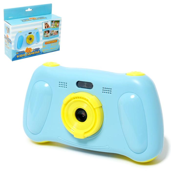 Детский фотоаппарат «Талантливый фотограф», цвет синий - фото 1907176000