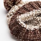 Шапка мужская MINAKU с помпоном, размер 56, цвет коричневый  (артикул 5137851)  большой выбор товаров оптом и в розницу по низким ценам с доставкой