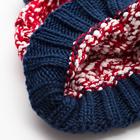 Шапка мужская MINAKU с помпоном, размер 56, цвет красный - Фото 3