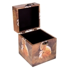 Шкатулка квадрат "Девочка с крольчонком" 12х12х14 см - Фото 2