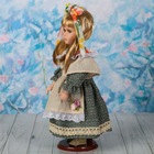 кукла коллекционная керамика Снежана с бантом 30 см - Фото 3