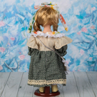 кукла коллекционная керамика Снежана с бантом 30 см - Фото 4