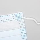 Маска медицинская, трёхслойная, 50 штук в упаковке, голубая - Фото 3