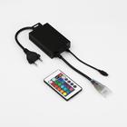 Контроллер Ecola, для RGB ленты 16х8 мм, 220 В, 1500 Вт, 6.6 А, IP20, инфракрасный пульт - Фото 2