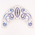 Термонаклейка на кокошник «Бусины, огурцы», 31.5×23.5 см, набор 5 шт. - Фото 1