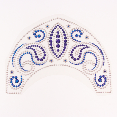 Термонаклейка на кокошник «Бусины, огурцы», 31.5×23.5 см, набор 5 шт.