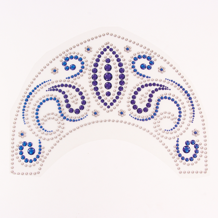 Термонаклейка на кокошник «Бусины, огурцы», 31.5×23.5 см, набор 5 шт. - Фото 1