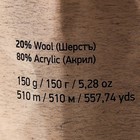 Пряжа "Nordic" 20% шерсть, 80% акрил 510м/150гр (651) - Фото 4