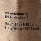 Пряжа "Nordic" 20% шерсть, 80% акрил 510м/150гр (664) - Фото 4