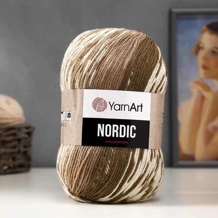 Пряжа "Nordic" 20% шерсть, 80% акрил 510м/150гр (661) - Фото 1