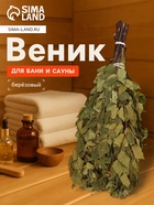 Веник для бани, берёзовый, 50 см, упаковка МИКС - Фото 1