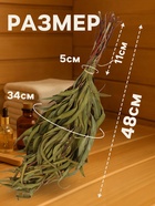 Веник для бани, эвкалиптовый, в еврослоте, «Добропаровъ» - Фото 2