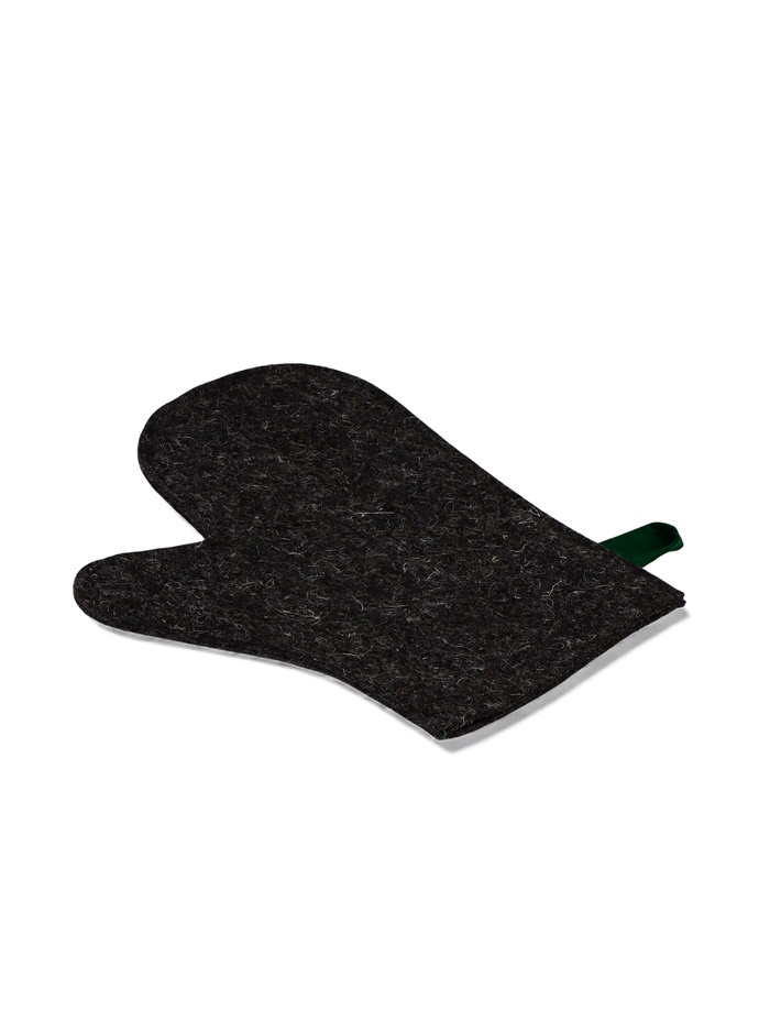 Рукавица для бани и сауны, войлок, серая - Фото 1