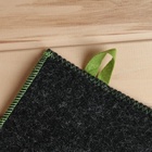 Рукавица для бани и сауны, войлок, серая 683773