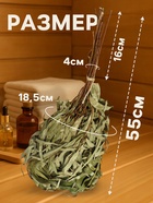 Веник для бани, эвкалиптовый, в пакете, «Добропаровъ» - Фото 2