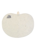 Коврик - сидушка для бани и сауны «Классический», 46×26 см, 70% полиэфир, 30% шерсть, с вышивкой, белый - Фото 3