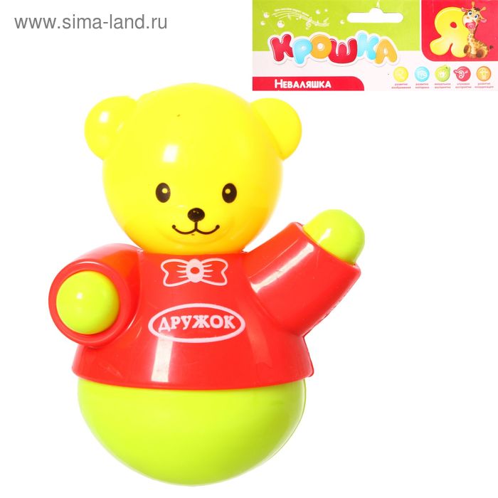 Неваляшка "Слоник" звуковая, цвета МИКС - Фото 1