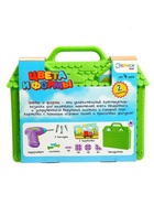 Конструктор в чемоданчике «Цвета и формы», с электрическим шуруповёртом, 2 карточки, 57 деталей - Фото 5