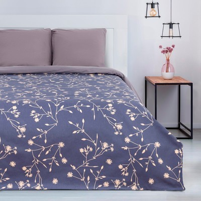 Покрывало 1.5-спальное «Этель» Flowers, 150×215 см, 100% хлопок