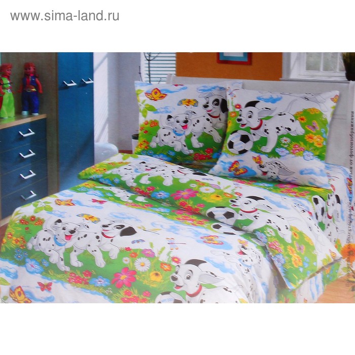 Постельное белье 1,5сп Артпостелька Далматинцы б/з 143*215 см, 150*214 см, 70*70 см 2шт 68475 - Фото 1