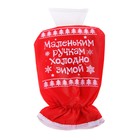 Скребок для авто с варежкой "Маленьким ручкам холодно зимой " - Фото 1