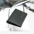 Обложка для паспорта, 5 карманов для карт, флотер, цвет чёрный - Фото 1
