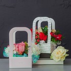 Коробка-переноска для цветов «Послание», 12 см × 12 см × 22 см - Фото 5