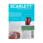 Чайник электрический Scarlett SC-EK21S76, металл, 2 л, 1800 Вт, красный - фото 8061672