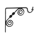 Кронштейн ВИНТАЖ мод.1 d=20 однорядный 12 см, черный - Фото 1