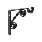 Кронштейн ВИНТАЖ мод.1 d=20 однорядный 12 см, черный - Фото 2