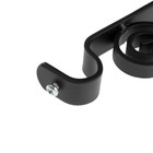 Кронштейн ВИНТАЖ мод.1 d=20 однорядный 12 см, черный - Фото 4