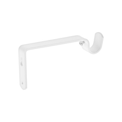Кронштейн для карниза d=20 однорядный 12 см, белый
