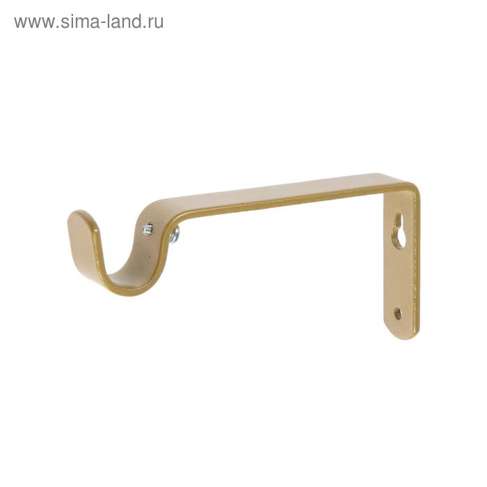 Кронштейн для карниза D20 однорядный 12 см, цвет золото - Фото 1