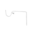 Кронштейн для карниза d=20 однорядный 8 см, белый - фото 21831309