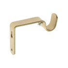 Кронштейн для карниза D20 однорядный 8 см, цвет золото - фото 27410312