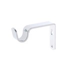 Кронштейн для карниза d=20 однорядный 8 см, цвет хром - фото 22456644