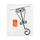 Кронштейн для кашпо мод.11  25 см, черный - фото 27091466