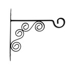 Кронштейн для кашпо мод.9 30 см, черный - Фото 1