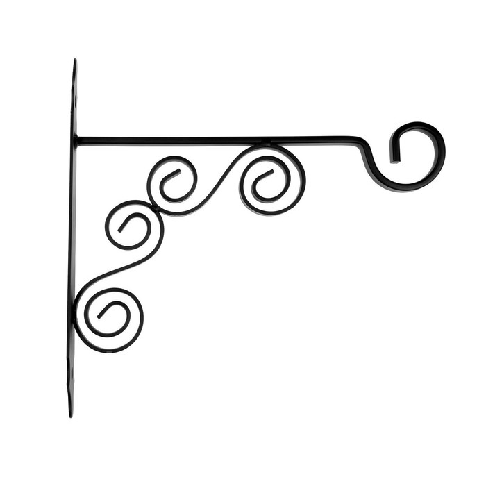 Кронштейн для кашпо мод.9 30 см, черный - Фото 1