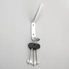 Крючок - вешалка  2 - х рожковый, цвет хром - фото 24661683