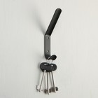 Крючок - вешалка  2 - х рожковый, черный - фото 24311961