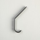 Крючок - вешалка  2 - х рожковый, черный - фото 24311963